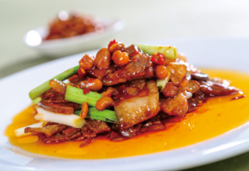 Twice-cooked Pork with Black Bean Sauce